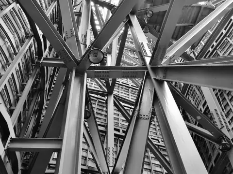 Structural steel framework