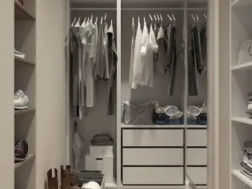 Custom closet shelving