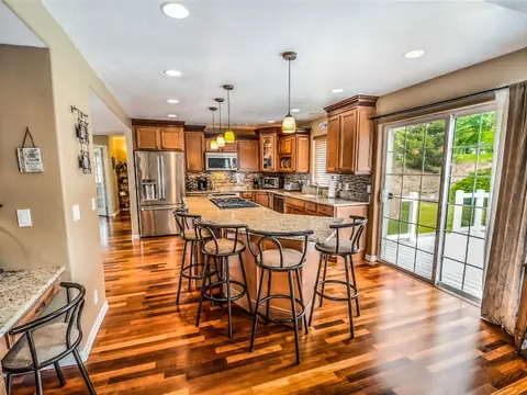 Remodeled kitchen with island
